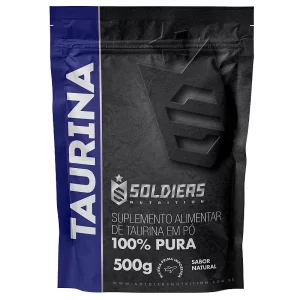 Taurina 500g - 100% Pura Importada - Soldiers Nutrition