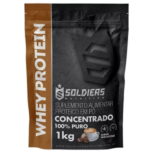 Whey Protein Concentrado 1Kg - Mocaccino- Importado - Soldiers Nutrition